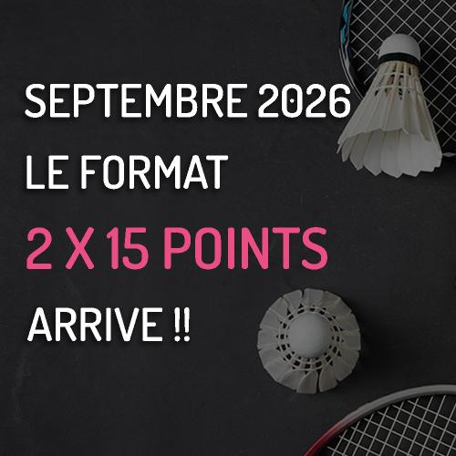 Le nouveau format de points dès septembre 2026 !